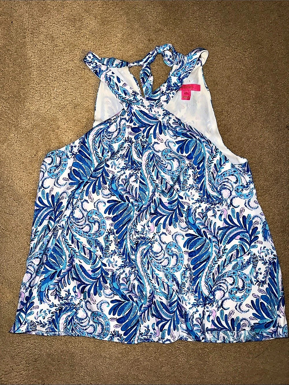 Lilly Pulitzer halter Top with back tie